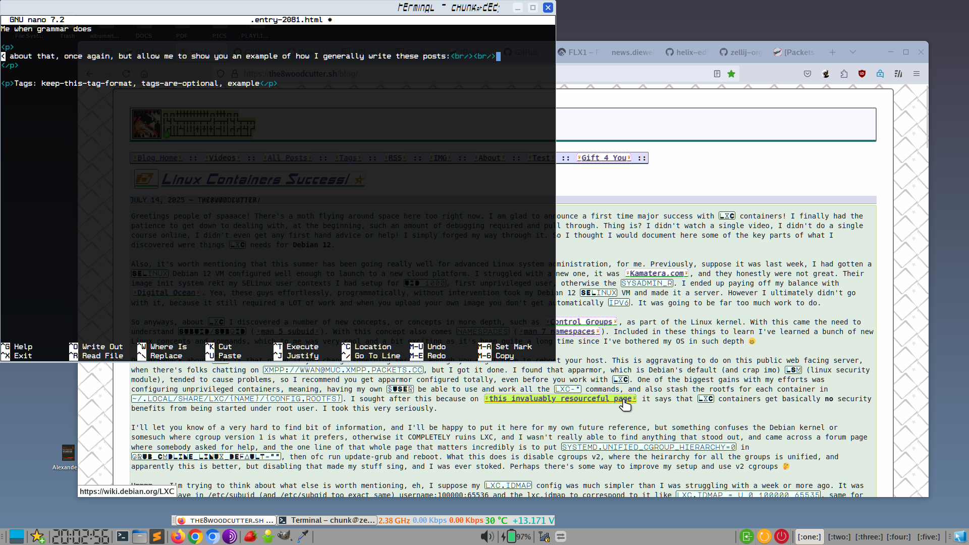 run on sentences cuz terminal lacks text wrapping, naturally
